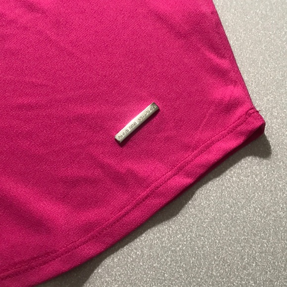Adrienne Vittadini hot pink shirt top NEW! - Picture 5 of 6